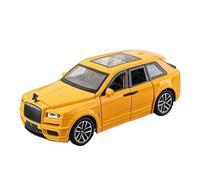 Modèle de Véhicule à L’échelle 1:32 for Rolls-Royce Cullinan Mini Échelle Statique en Alliage Moulé sous Pression Modèle Voiture Ornements Bureau Décoration Véhicules à Moteur(Yellow)