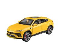 Modèle de Véhicule à L’échelle for Lamborghini Urus Bison Mini Simulation Alliage Modèle Voiture Moulé sous Pression Collection Modèle Voiture Ornements 1:24 Véhicules à Moteur(Yellow)