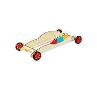 Modèle de véhicule alimenté par bande élastique, outil pédagogique pour les étudiants de 6 ans, voiture en bois alimentée par bande élastique, jouet de montage, activité familiale interactive