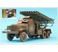 MODÈLE DE VÉHICULE MILITAIRE ZVEZDA BM-13 KATJUSHA KIT DE MODÉLISATION ÉCHELL...
