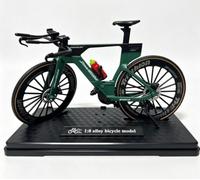 Modèle de vélo en alliage 1:8, mini modèle de vélo de course Time-Trial, modèle moulé sous pression, décoration de bureau, cadeau pour les amateurs de cyclistes