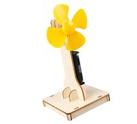 Modèle de Ventilateur électrique en Bois pour, Jouet d ' Apprentissage Pratique de la Physique avec Les Bases du Circuit pour Les âgés de 5 à 10 Ans, Ensemble de Construction de