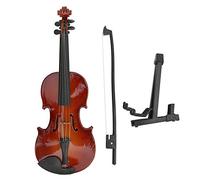 MODÈLE DE VIOLON MINIATURE EN BOIS MAGNIFIQUEMENT CONÇU AVEC SUPPORT DÉCOR D'INSTRUMENT DE MUSIQUE CADEAU 17CM
