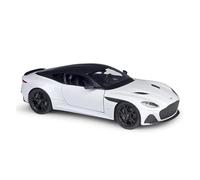 Modèle De Voiture 1 24 pour Aston Martin DBS Superleggera Modèle en Alliage Artisanat Décoration Collection(White)