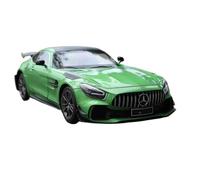 Modèle De Voiture À Échelle Modèle De Simulation De Voiture De Sport For Benz AMG GTR À L'échelle 1/18, En Alliage Moulé Sous Pression, Objet De Collection Statique Réplique Fidèle De Voiture(Green)