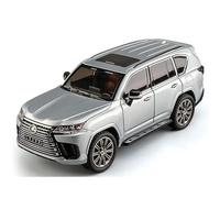 Modèle De Voiture À Échelle Modèle Voiture Simulation En Alliage Moulé Sous Pression, Son Lumière, Véhicules Tout-terrain Jai Alai, Pour Lexus LX600 SUV 1:24 Réplique Fidèle De Voiture(Silver)