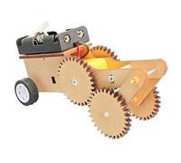 Modèle de voiture à transmission à engrenages pour projets | Composants de planches de bois et train d ' engrenages visible, activité de construction et d ' exploitation, projet
