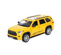Modèle De Voiture Analogique en Métal Moulé sous Pression pour Toyota Sequoia SUV 1 24 Cadeau Aobi(Yellow)