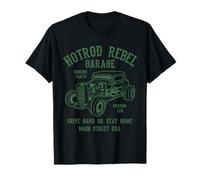 Modèle de Voiture Ancienne Hotrod Rebel Automotive Nostalgia T-Shirt