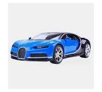 Modèle De Voiture Bugatti Chiron en Alliage Moulé sous Pression Jouet De Simulation À Collectionner Souvenir pour Garçon Adulte 1 24(Bleu)