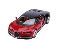 Modèle De Voiture Bugatti Chiron en Alliage Moulé sous Pression Jouet De Simulation À Collectionner Souvenir pour Garçon Adulte 1 24(Rouge)
