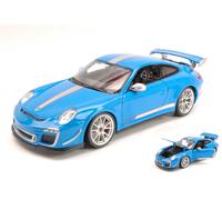 MODÈLE DE VOITURE BURAGO STATIQUE PORSCHE 911 GT3 RS 4.0 2012 BLEU ÉCHELLE 1:18