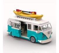 Modèle de Voiture Classique de Collection - Kit de Construction 1500 Pièces | Compatible Legoing 10295 | Ensemble Technique Rétro pour Adultes et Adolescents (Van Vehicle 309PCS)