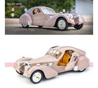 Modèle De Voiture Classique En Alliage, Modèle De Voiture En Métal Moulé, Modèle De Voiture De Simulation, Collection Son Et Lumière Pour Enfants, Cadeau 1:28, Type Bugatti 57sc