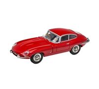 Modèle De Voiture De Collection Classique en Alliage À L'échelle 1/64 pour Jaguar Type E 1961 Capot Avant Ouvrable Miniature De Collection(Red)