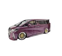 Modèle De Voiture De Collection en Résine De Simulation Toyota Elfa 1:18 Ornement Cadeaux De Luxe Haut De Gamme(Purple)