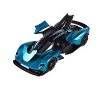 Modèle De Voiture De Course à Collectionner 1:18 pour Aston Martin Valkyrie Alliage Pleine Porte Conception Modèle De Voiture Supercar Ornements Collection Décoration pour Chambre(Green)