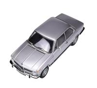 Modèle De Voiture De Course à Collectionner 1:18 pour BMW 2002 Tii Alliage Pleine Porte Conception Simulation Mini Modèle De Voiture Surprise Collection Décoration pour Chambre(Gray)