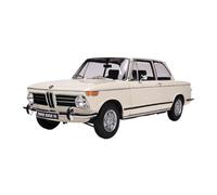 Modèle De Voiture De Course à Collectionner 1:18 pour BMW 2002 Tii Alliage Pleine Porte Conception Simulation Mini Modèle De Voiture Surprise Collection Décoration pour Chambre(White)