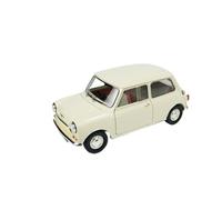 Modèle De Voiture De Course à Collectionner 1:18 pour BMW Morris Mini Minor Modèle De Voiture en Alliage Moulé sous Pression Tricolore Modèle Décoratif Décoration pour Chambre(White)
