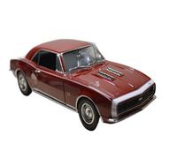 Modèle De Voiture De Course à Collectionner 1:18 pour Chevrolet Camaro SS Camaro 1967 Rouge Rétro Classique Voiture Modèle en Métal Décoration D'affichage Décoration pour Chambre