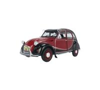 Modèle De Voiture De Course à Collectionner 1:18 pour Citroën 2 CV 6 Charleston Alliage Noir Toit Vintage Moulé sous Pression Véhicule Série Rétro Véhicule 1982 Décoration pour Chambre