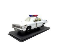 Modèle De Voiture De Course à Collectionner 1/18 pour Dodge Monaco Berline De Collection Blanche Modèle en Alliage Mini Voiture Modèle Véhicule Rare Décoration pour Chambre