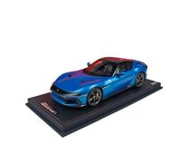 Modèle De Voiture De Course à Collectionner 1:18 pour Ferrari 12 Cilindri Voiture De Sport Bleu Métal Modèle De Voiture Garage Collection Ornements Réalistes Décoration pour Chambre
