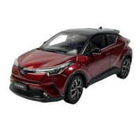 Modèle De Voiture De Course à Collectionner 1:18 pour GAC Toyota C-HR CHR Modèle De Voiture en Alliage Moulé sous Pression À Toit Blanc Réplique Modèle Classique Décoration pour Chambre(Red C)