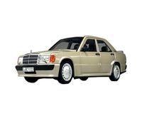 Modèle De Voiture De Course à Collectionner 1:18 pour Mercedes Benz 190E 2.3-16 1984 Aileron Arrière Simulation Modèle Voiture Alliage Carrosserie Métal Doré Décoration pour Chambre
