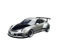 Modèle De Voiture De Course à Collectionner 1:18 pour Porsche 911 992 RWB Coupé 2024 Silver Supercar Model Une Surprise d'anniversaire Cool À Exposer Décoration pour Chambre