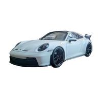 Modèle De Voiture De Course à Collectionner 1/18 pour Porsche 911 GT3 2021 Modèle Voiture Pistolet Modèle Réaliste À Grande Échelle Véhicule Alliage Préféré Décoration pour Chambre(White)