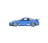 Modèle De Voiture De Course à Collectionner 1:18 pour Porsche RWB 997 Bleu Alliage Voiture Sport Modèle De Voiture en Métal Moulé sous Pression Modèle Collection Décoration pour Chambre