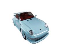 Modèle De Voiture De Course à Collectionner 1 18 pour Porsche Turbo R 993 GT2 Modèle Voiture en Alliage Édition Limitée Véhicule Souvenir Affichage d'anniversaire Décoration pour Chambre(Blue)