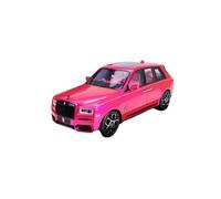 Modèle De Voiture De Course à Collectionner 1:18 pour Rolls-Royce Cullinan Rose Vert Rétro Décoratif en Alliage Modèle De Voiture Collectionneur Vitrine Décoration pour Chambre(Pink)