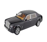 Modèle De Voiture De Course à Collectionner 1:18 pour Rolls-Royce Phantom Modèle en Alliage Noir Échelle Décoration D'entrée Intérieure De Voiture Décoration pour Chambre