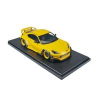 Modèle De Voiture De Course à Collectionner 1:18 pour Toyota GR86 Rocket Bunny Alliage Supercar Modèle De Voiture Décoration De Maison Jaune Ornement Décoration pour Chambre