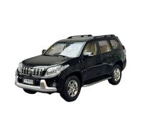 Modèle De Voiture De Course à Collectionner 1:18 pour Toyota Prado LC150 Noir Et Blanc Alliage Modèle Voiture Tout-Terrain Véhicule De Collection Adulte Affichage Décoration pour Chambre(Black A)