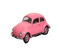 Modèle De Voiture De Course à Collectionner 1:18 pour Volkswagen Beetle 1955 Modèle Collection en Alliage Rose Limité À 1000 Ornements De Véhicules Rares Décoration pour Chambre