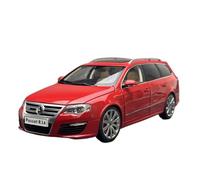 Modèle De Voiture De Course à Collectionner 1:18 pour Volkswagen Passat R36 Passat Wagon Wagon Alliage Pleine Porte Modèle Jouet D'intérieur avec Planche De Surf Décoration pour Chambre(Red)