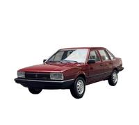 Modèle De Voiture De Course à Collectionner 1:18 pour Volkswagen Santana 1983 Passat B2 Alliage Édition Collector Modèle De Voiture Rétro Affichage Voiture Décoration pour Chambre(Red)