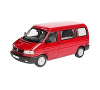 Modèle De Voiture De Course à Collectionner 1:18 pour Volkswagen T4b Camping Bus Statique Rouge Camion De Collection Alliage Modèle Voiture Transporteur Décoration Décoration pour Chambre