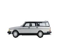 Modèle De Voiture De Course à Collectionner 1:18 pour Volvo 240 GL 1986 Modèle Voiture Scellé en Alliage Tricolore Véhicule Réaliste Collection Moulée sous Pression Décoration pour Chambre(Silver)