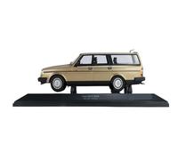 Modèle De Voiture De Course à Collectionner 1:18 pour Volvo 240 GL 1986 Modèle Voiture Scellé en Alliage Tricolore Véhicule Réaliste Collection Moulée sous Pression Décoration pour Chambre(Gold)