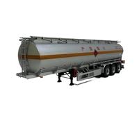 Modèle De Voiture De Course à Collectionner 1:24 pour Camion-citerne Marchandises Dangereuses Essence Diesel Modèle Camion Transport Métal Camion Porte-conteneurs Décoration pour Chambre