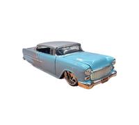 Modèle De Voiture De Course à Collectionner 1:24 pour Chevrolet 1955 Chevrolet Bel Air Simulation Décoration Voiture Alliage Modèle Rétro Décoration Décoration pour Chambre
