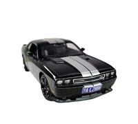 Modèle De Voiture De Course à Collectionner 1/24 pour Dodge Challenger SRT Viper Ram Muscle Car Modèle De Voiture en Alliage pour Collection De Petit Ami Décoration pour Chambre(Black B)