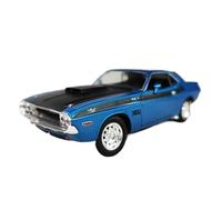 Modèle De Voiture De Course à Collectionner 1/24 pour Dodge Challenger SRT Viper Ram Muscle Car Modèle De Voiture en Alliage pour Collection De Petit Ami Décoration pour Chambre(Blue)