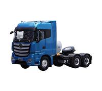 Modèle De Voiture De Course à Collectionner 1 24 pour FotonAuman Classic TrailerTruck Tracteur Alliage Simulation Modèle De Voiture Jouets À Collectionner Décoration pour Chambre(Bleu)