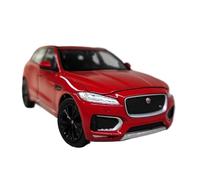 Modèle De Voiture De Course à Collectionner 1 24 pour Jaguar F Pace Type XJ XF Modèle De Voiture en Alliage Rare Souvenir De Vacances Décoration De La Maison Décoration pour Chambre(Red)